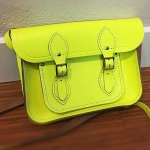 Cambridge Satchel Neon Yellow
